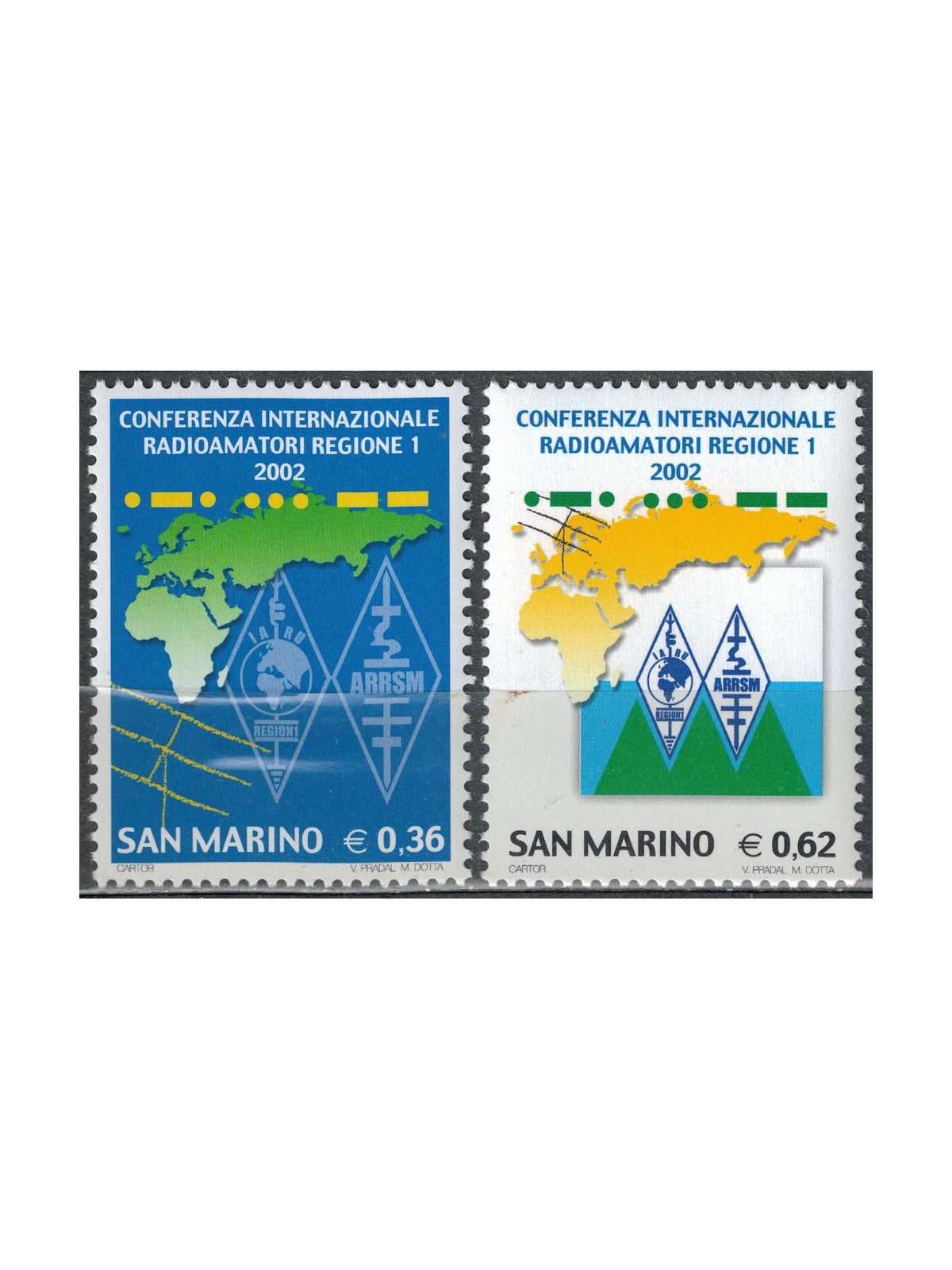 SAN MARINO 2002 Amateur Radio Conference 2nd MNH**