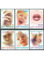 SAN MARINO 2002 Greeting Stamps 6v MNH**