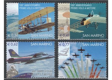 SAN MARINO 2003 Primo volo a motore 4v MNH**