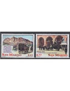 SAN MARINO 2003 Diligenze 2v MNH**