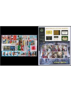 SAN MARINO 2005 Annata completa 44v + 2 BF MNH**