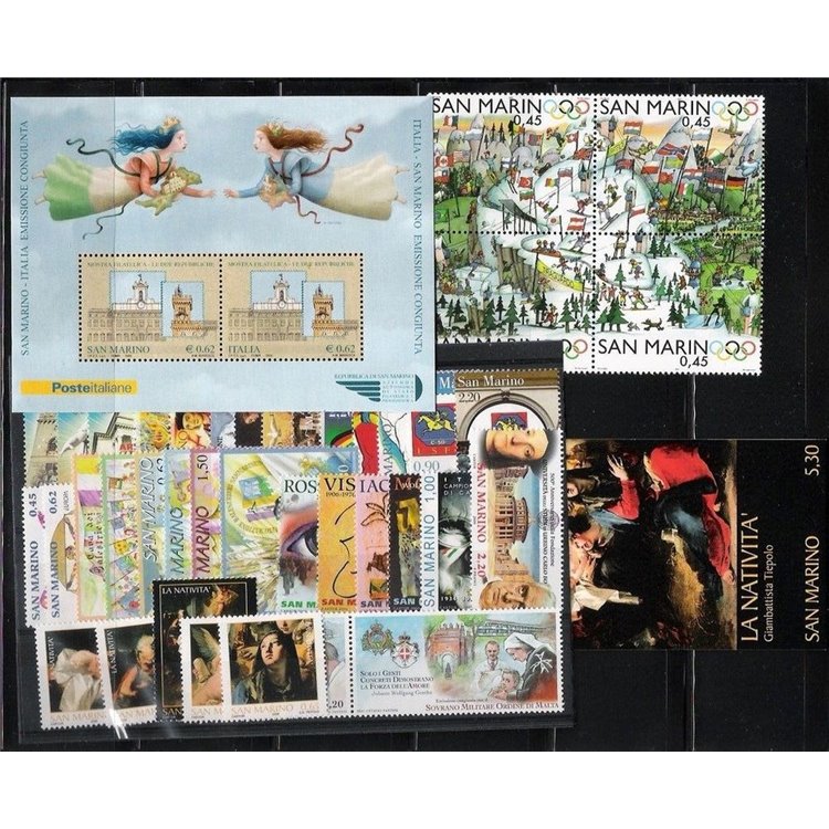 SAN MARINO 2006 Complete vintage 39v + 1 s/s + 1 booklet MNH**