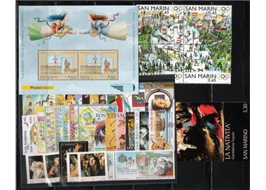 SAN MARINO 2006 Complete vintage 39v + 1 s/s + 1 booklet MNH**