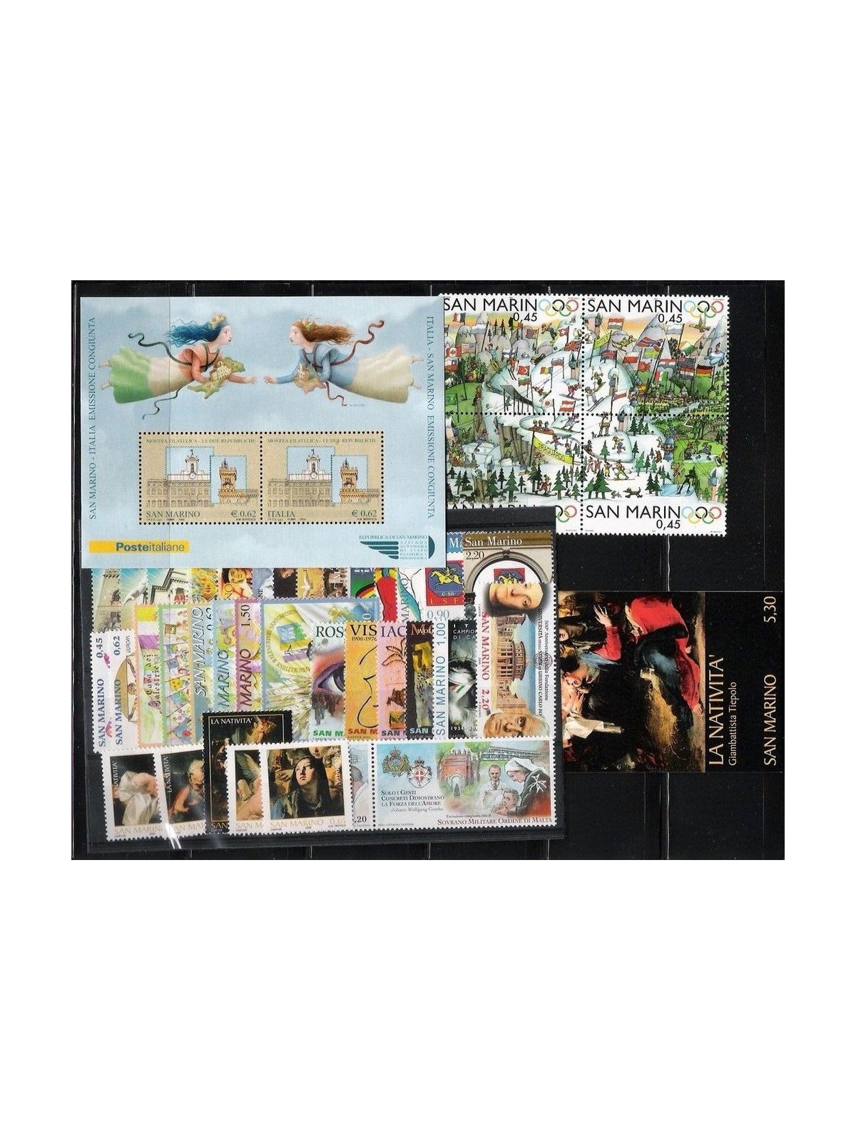 SAN MARINO 2006 Annata completa 39v + 1 BF + 1 LB MNH**