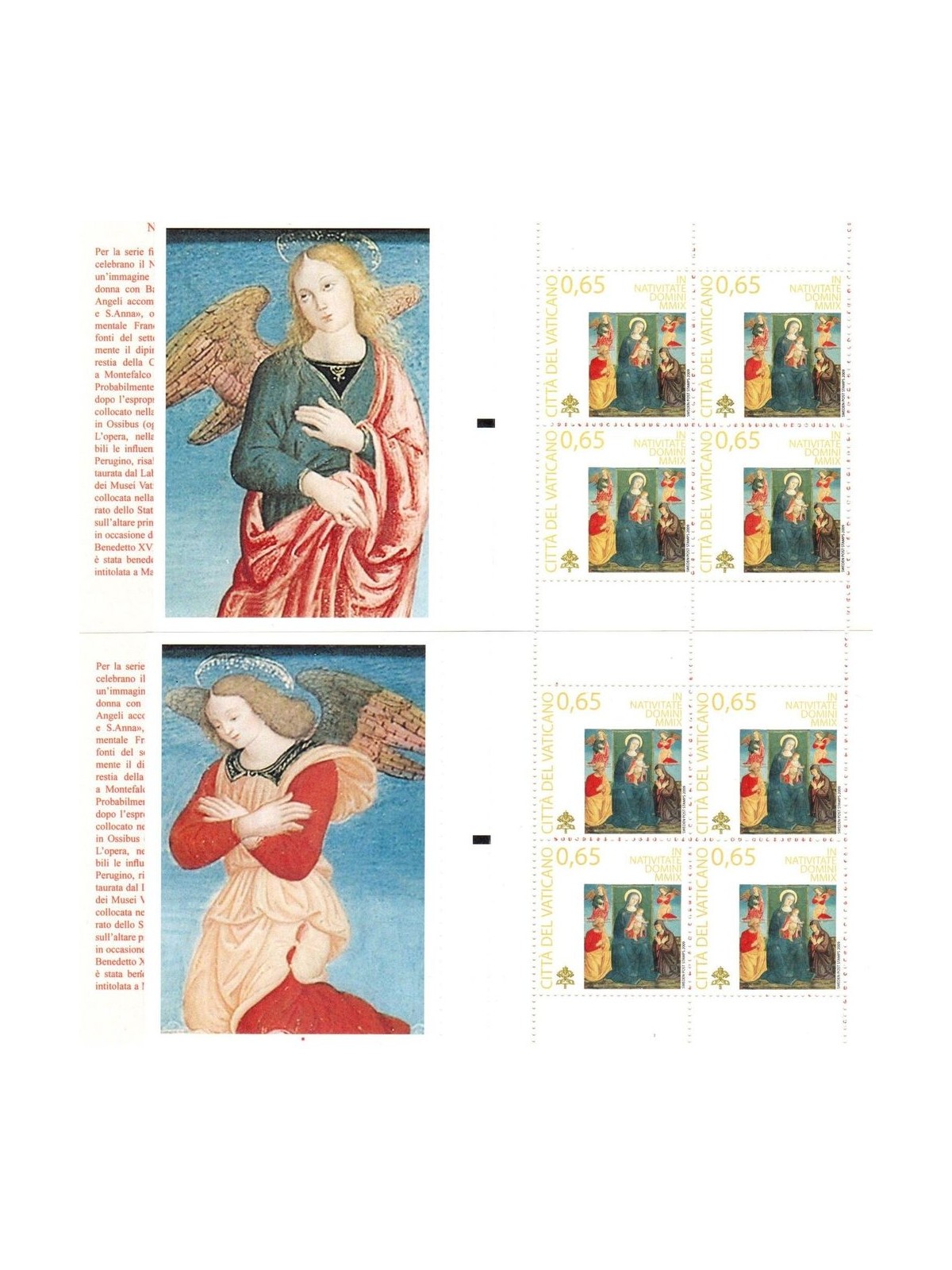 VATICANO 2009 Natale 2 LB MNH**