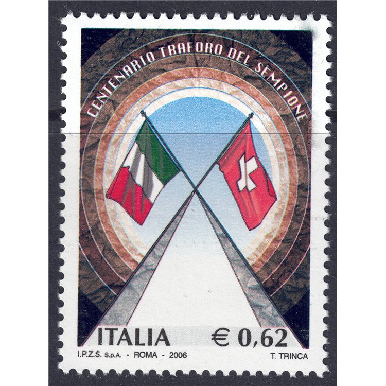ITALIA 2006 Traforo del Sempione MNH**