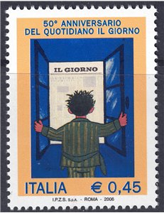 ITALIA 2006 Quotidiano Il Giorno MNH**