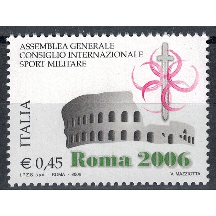ITALIA 2006 Sport militare MNH**