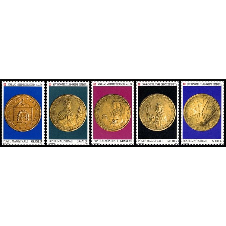 SMOM 1992 Medaglie, Francesco Buonarroti 5v MNH**