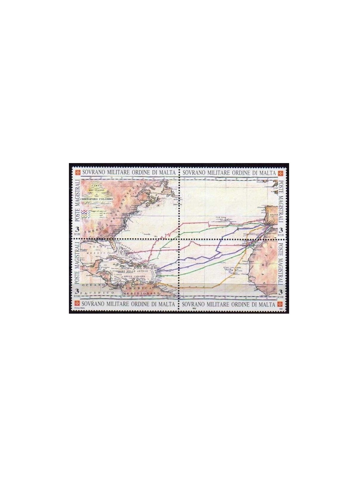 SMOM 1992 Colombian Celebrations 4v MNH**