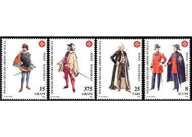 SMOM 1992 Ancient uniforms, 6th series 4v MNH**