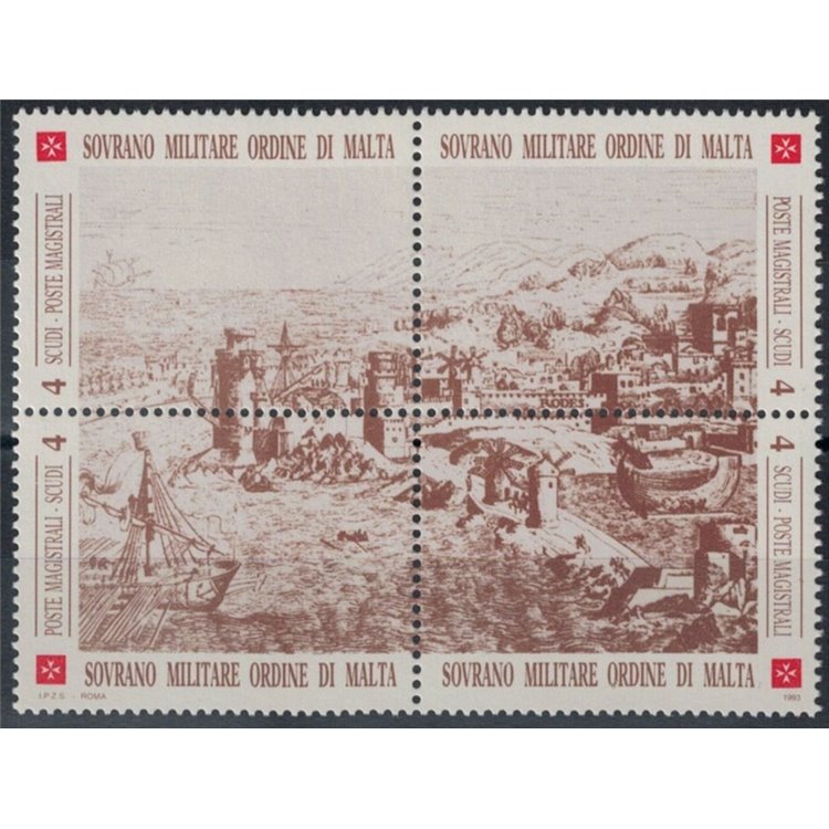 SMOM 1993 Ancient fortresses, 3rd series 4v MNH**