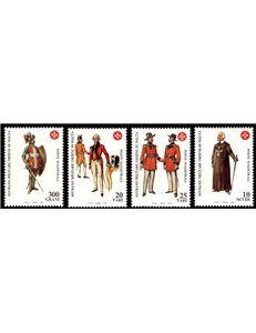 SMOM 1993 Antiche uniformi, 7ª serie 4v MNH**