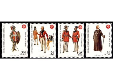 SMOM 1993 Ancient uniforms, 7th series 4v MNH**