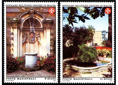 SMOM 1991 Residenze magistrali, 1ª serie 2v MNH**