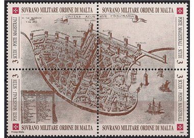 SMOM 1991 Antiche fortezze, 2ª serie 4v MNH**