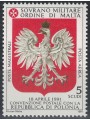 SMOM 1991 Postal Agreement with Poland MNH**