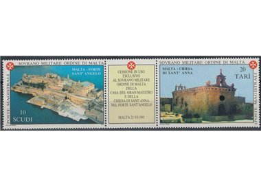SMOM 1991 Forte Sant'Angelo 2v MNH**