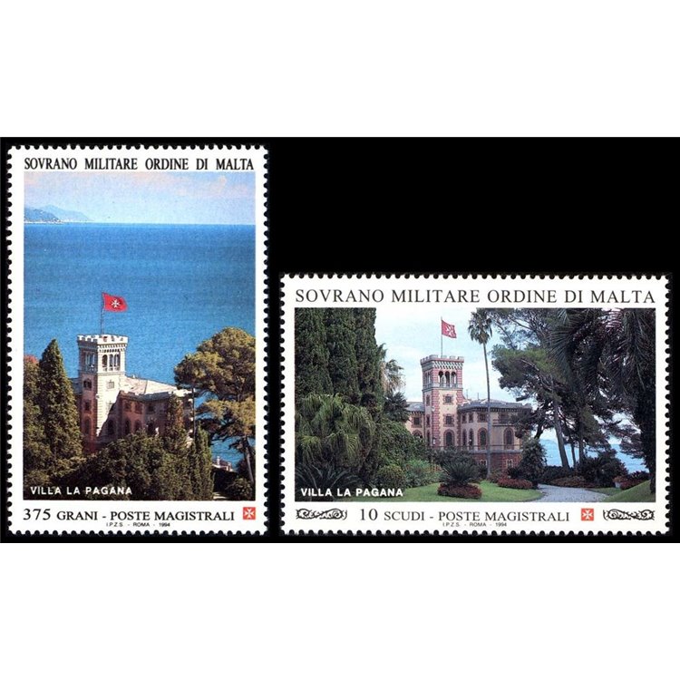 SMOM 1994 Residences, 3rd series 2v MNH**