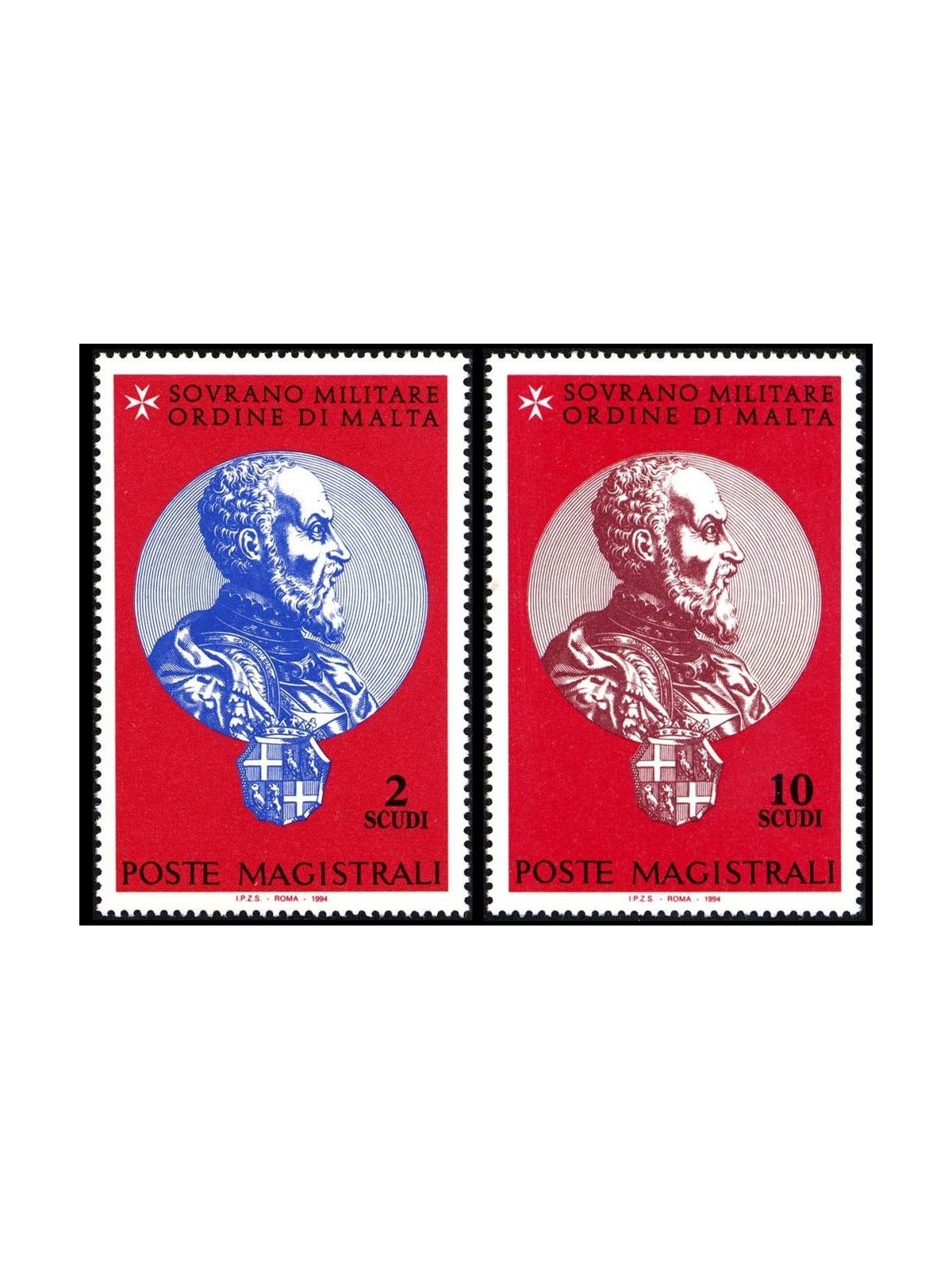 SMOM 1994 Jean De La Vallette-Parisot 2v MNH**