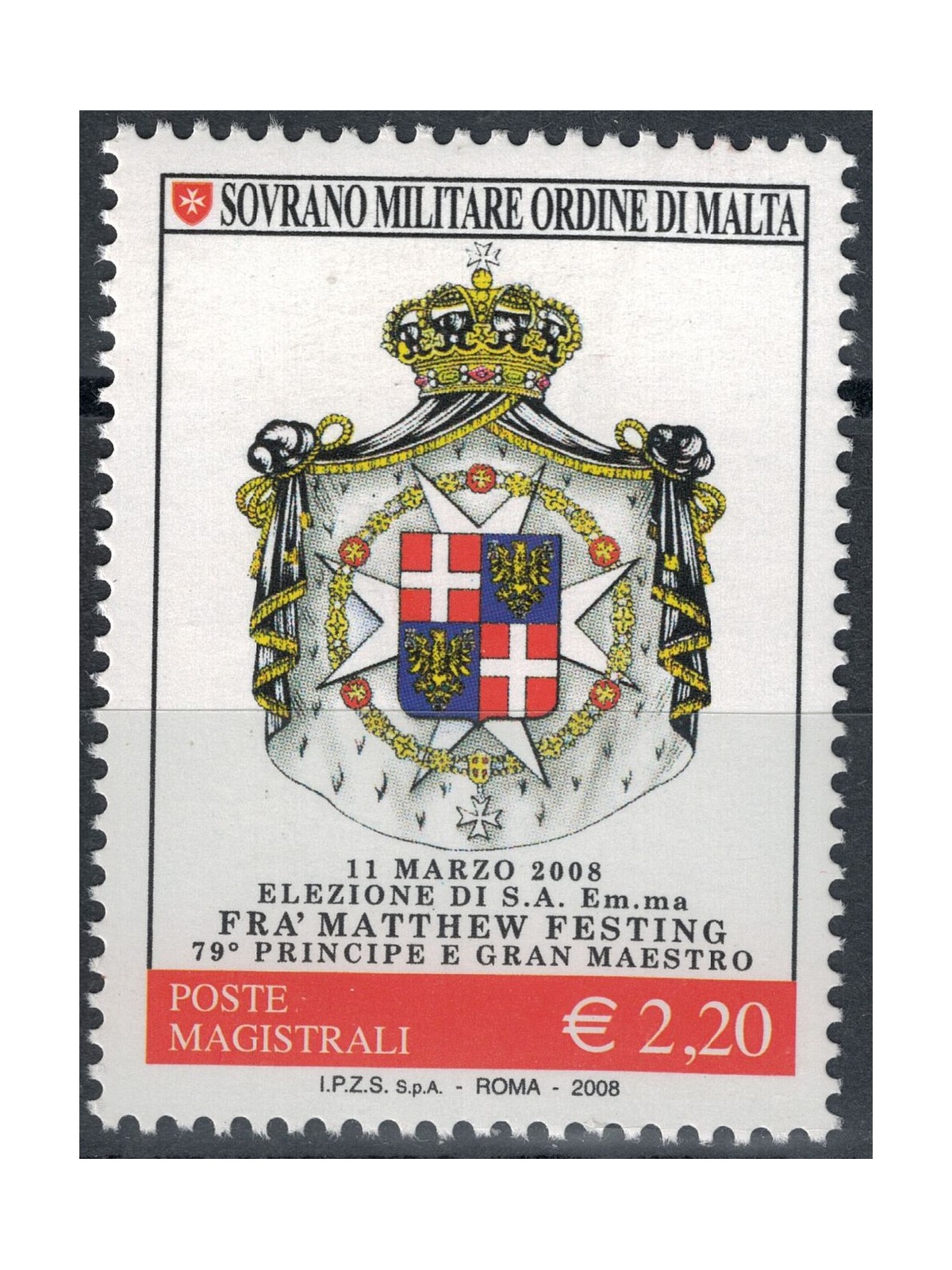 SMOM 2008 Matthew Festing MNH**