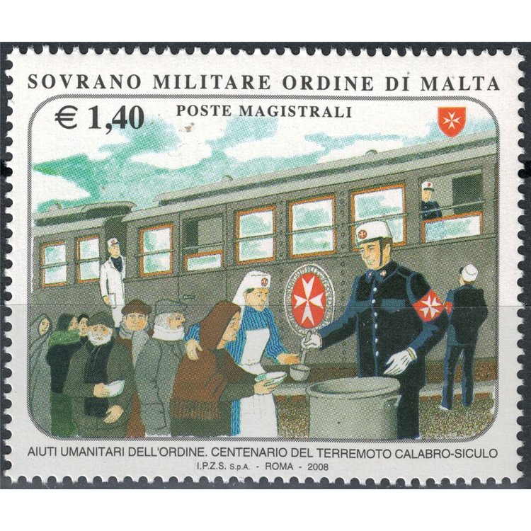SMOM 2008 Calabrian-Sicilian Earthquake MNH**