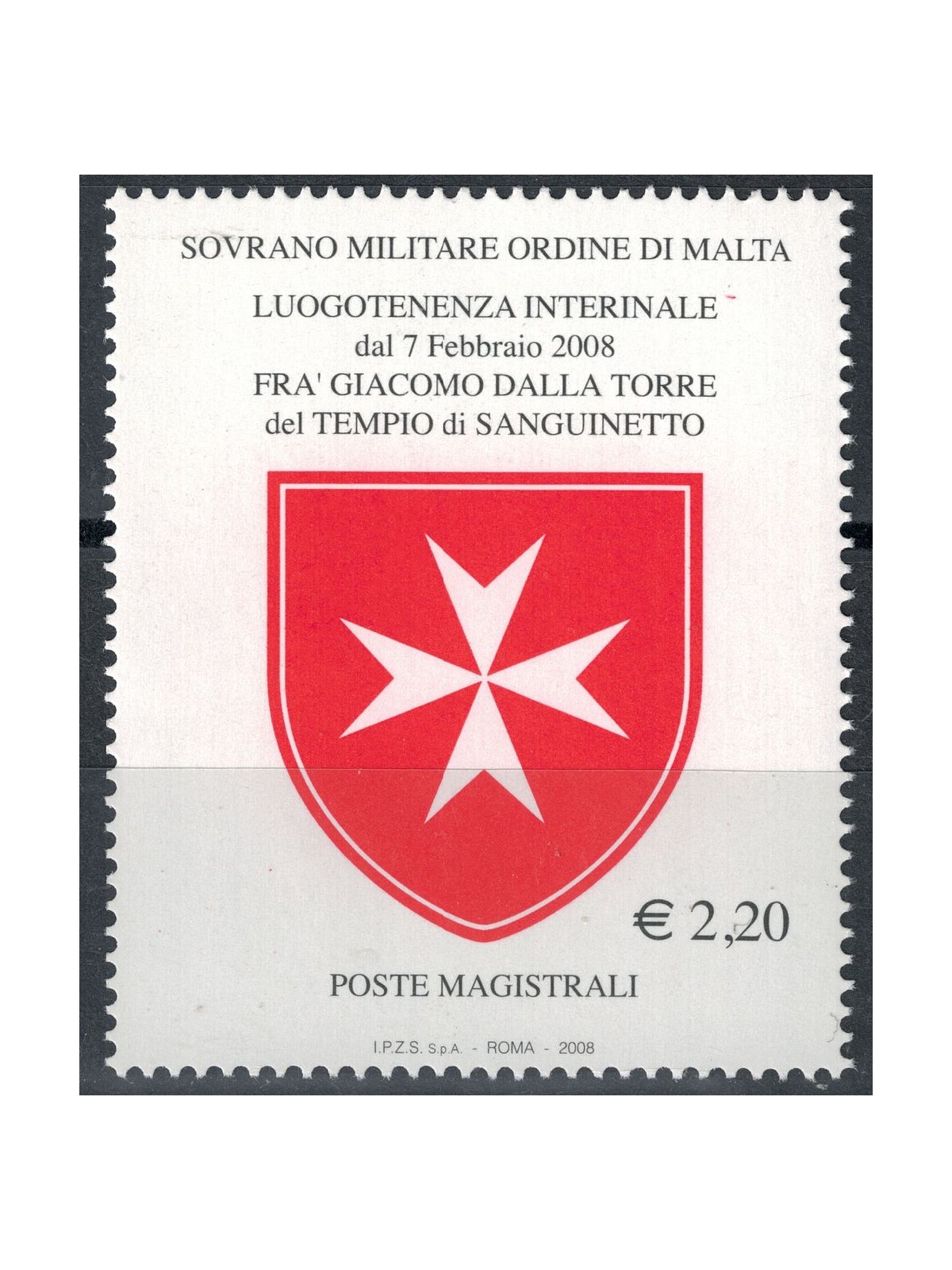SMOM 2008 Luogotenenza interinale MNH**