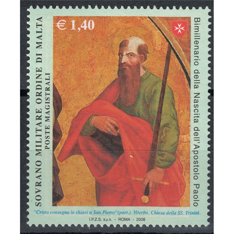 SMOM 2008 Apostle Paul MNH**