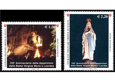 SMOM 2008 Vergine Maria, Lourdes 2v MNH**