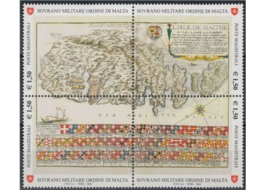 SMOM 2008 Antiche tavole geografiche 4v MNH**