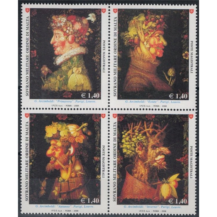 SMOM 2008 Natura e arte, 4ª serie 4v MNH**