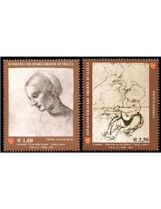 SMOM 2008 Drawing in Art (1st series) 2v MNH**