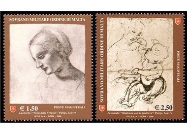 SMOM 2008 Drawing in Art (1st series) 2v MNH**