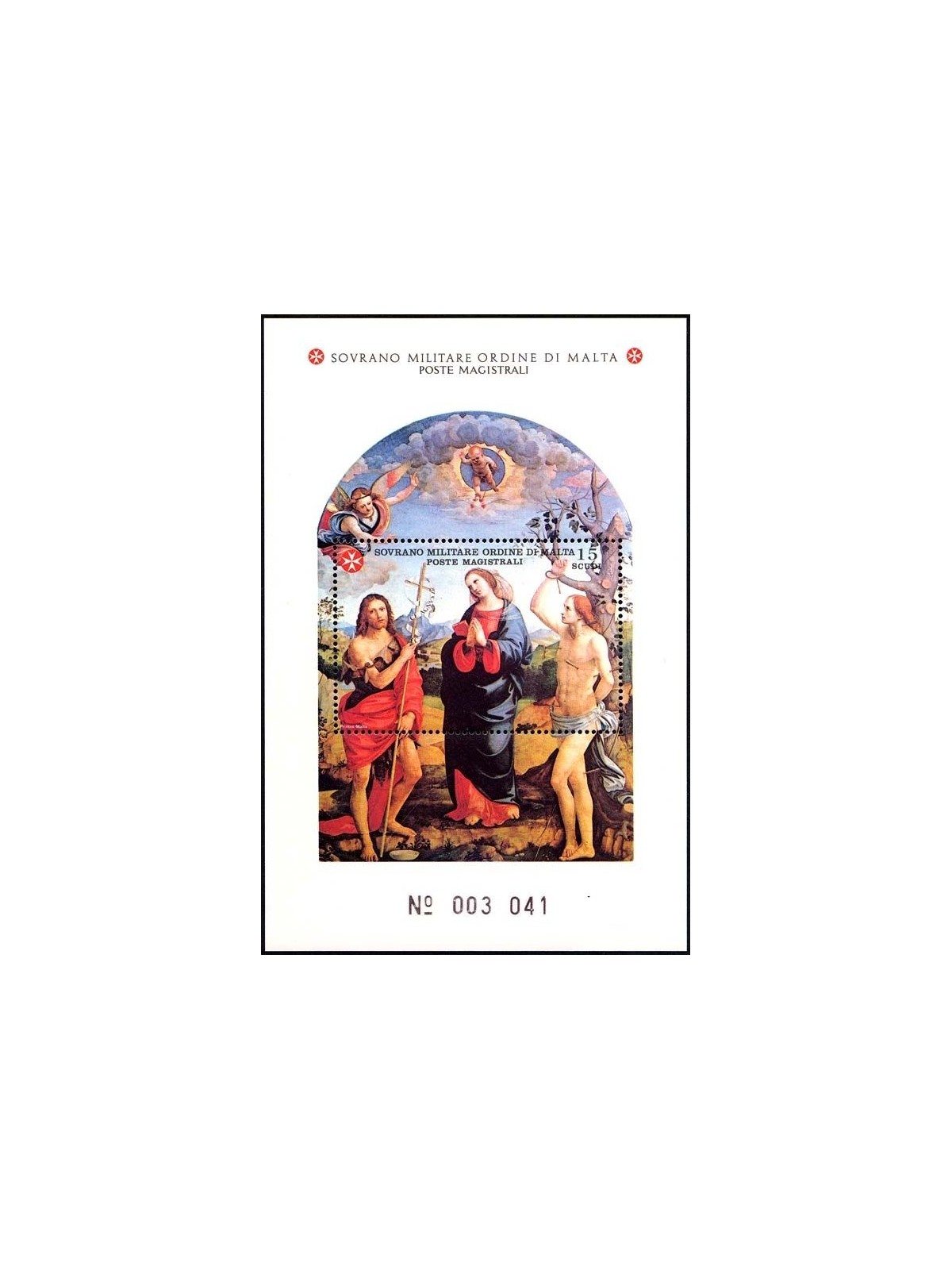 SMOM 1991 St. John the Baptist s/s MNH**