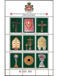 SMOM 1991 Arredi Sacri, miniature dal manoscritto BF MNH**