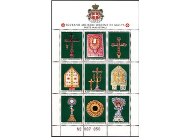 SMOM 1991 Arredi Sacri, miniature dal manoscritto BF MNH**