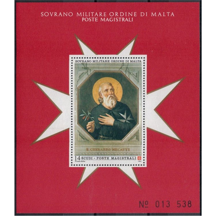SMOM 1993 San Gherardo BF MNH**