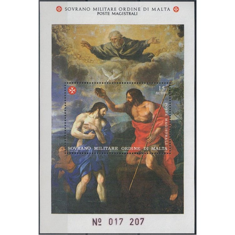 SMOM 1993 St. John the Baptist s/s MNH**