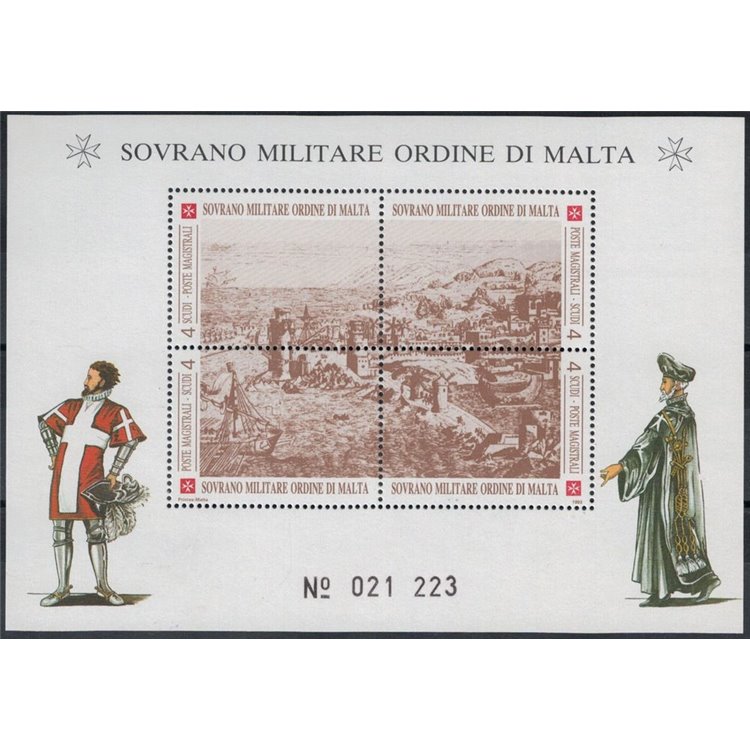 SMOM 1993 Ancient fortresses, 3rd series s/s MNH**