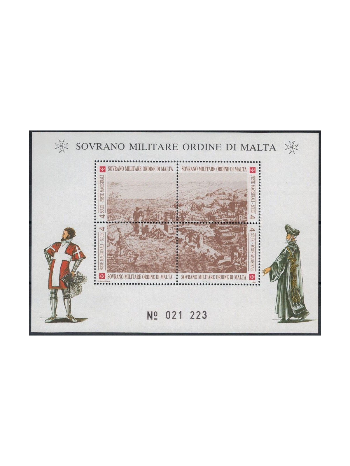 SMOM 1993 Ancient fortresses, 3rd series s/s MNH**
