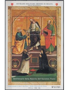SMOM 2008 Apostle Paul s/s MNH**