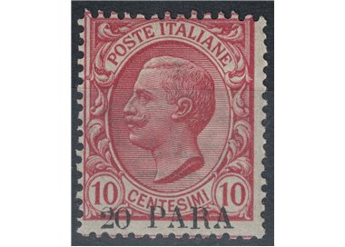 LEVANT (CONSTANTINOPLE) 1908 Variety 20 para su 10c 2nd printing MNH**