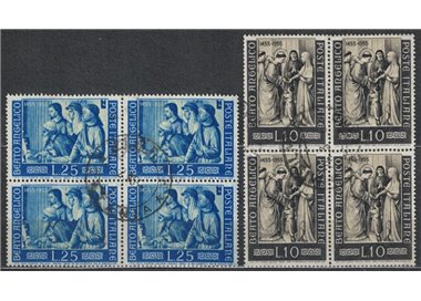ITALIA 1955 Beato Angelico in quartina 2v us