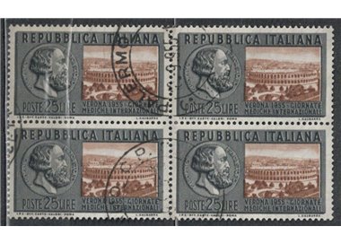 ITALY 1955 Medical Days in block of four us