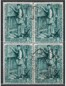 ITALY 1955 Vocational education in block of four us