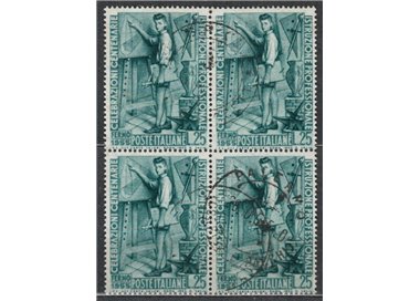ITALY 1955 Vocational education in block of four us