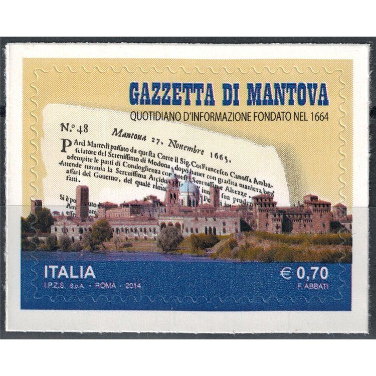 ITALY 2014 Gazzetta di Mantova MNH**