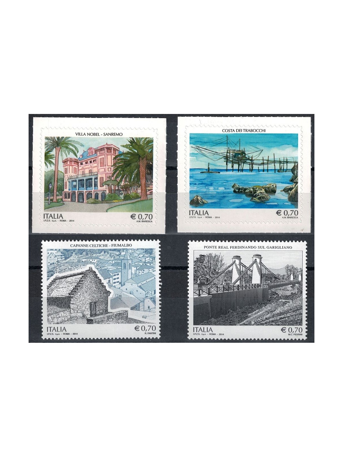 ITALY 2014 Artistic Heritage 4v MNH**