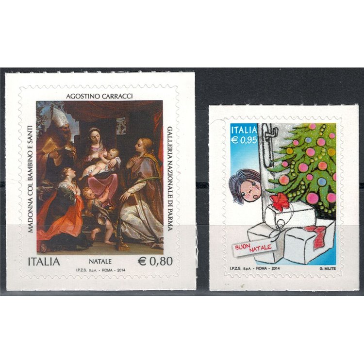 ITALY 2014 Christmas 2v MNH**