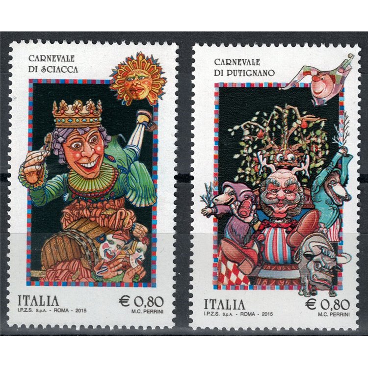 ITALIA 2015 Folclore 2v MNH**
